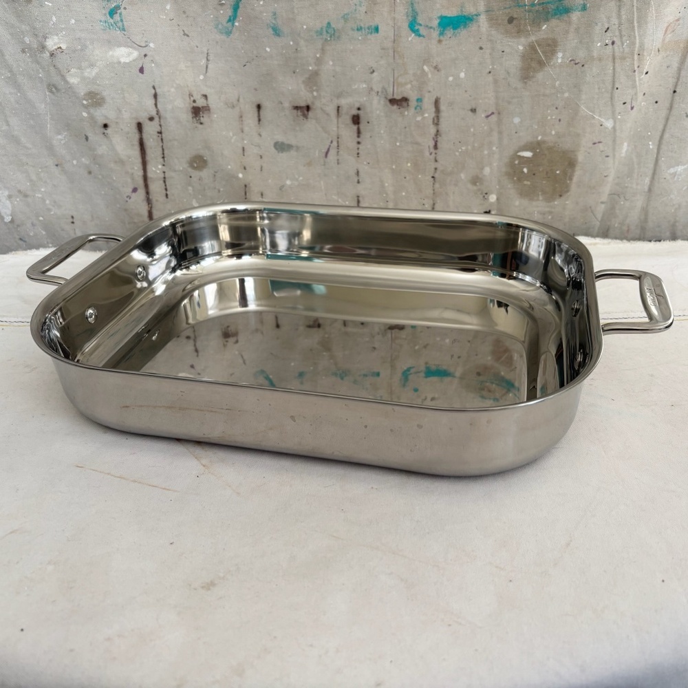 All-Clad Stainless Steel Roasting/Baking Lasagna Pan with Handles